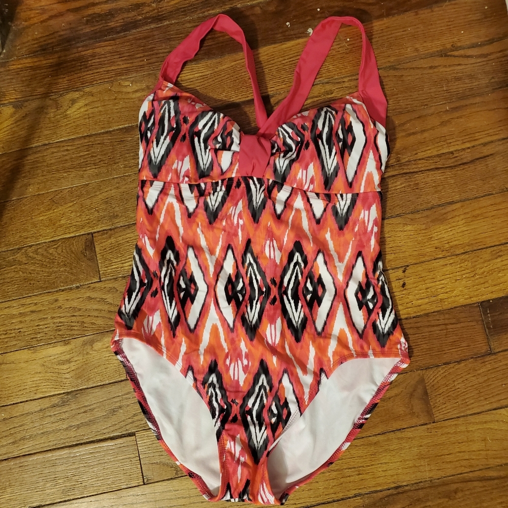 Diamond Pattern One Piece Swimsuit